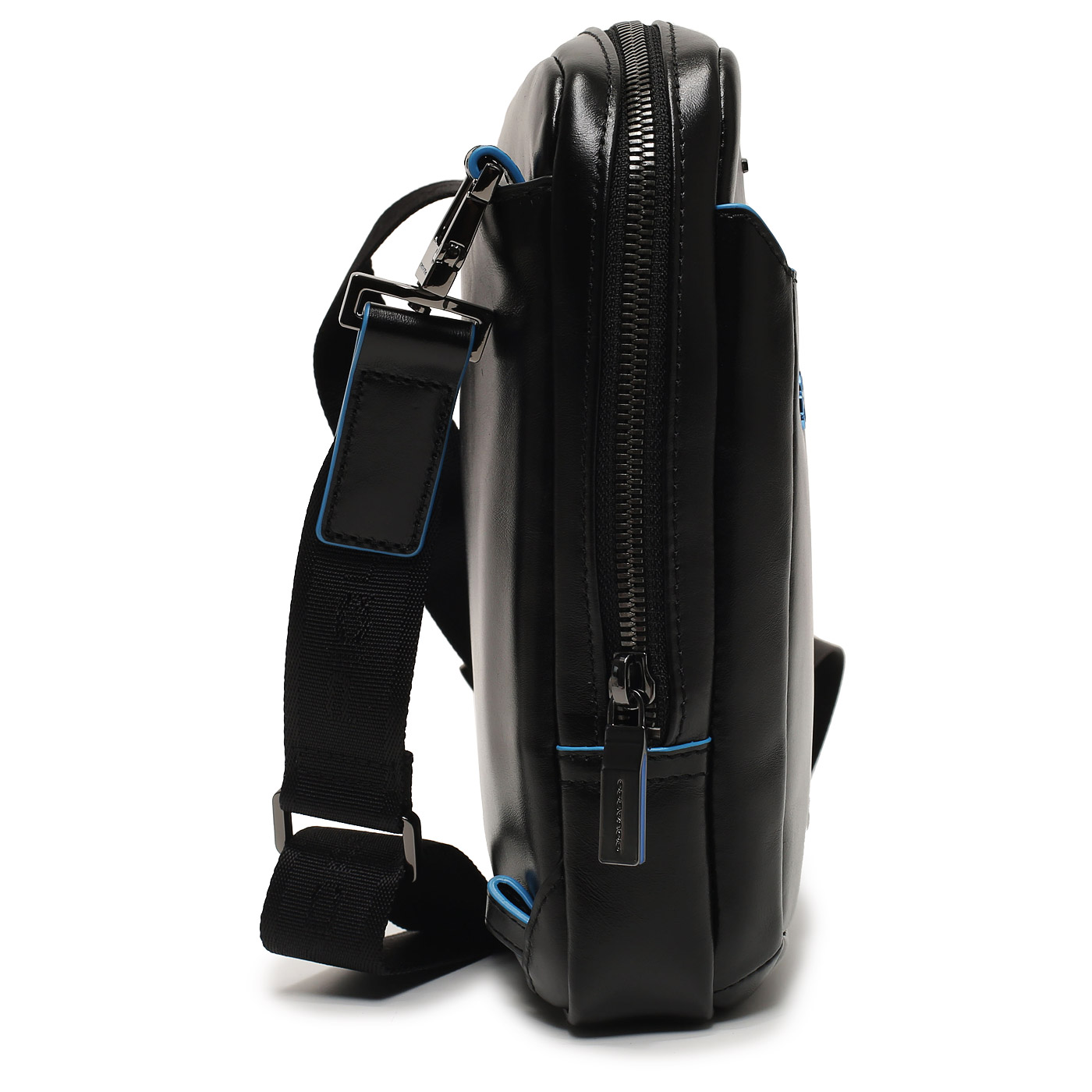 Кожаная сумка через плечо Piquadro Blue square