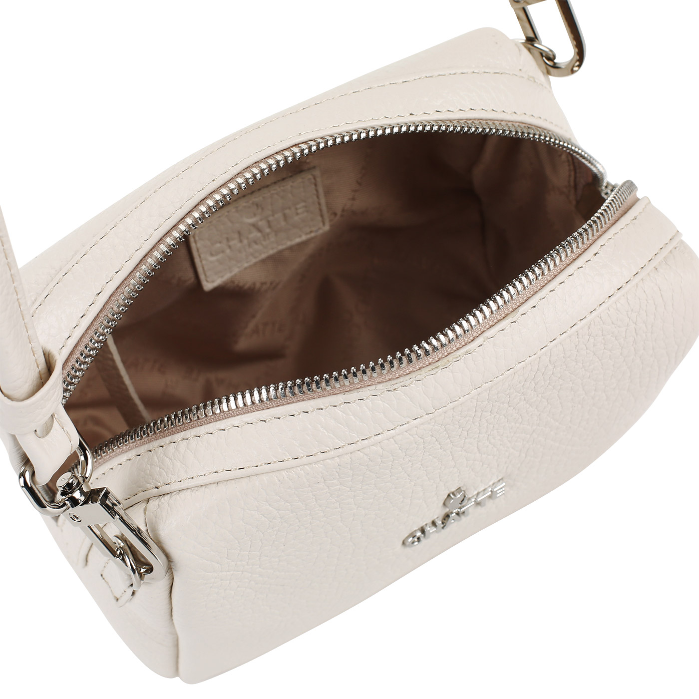 Сумка кросс-боди кремового цвета Chatte 