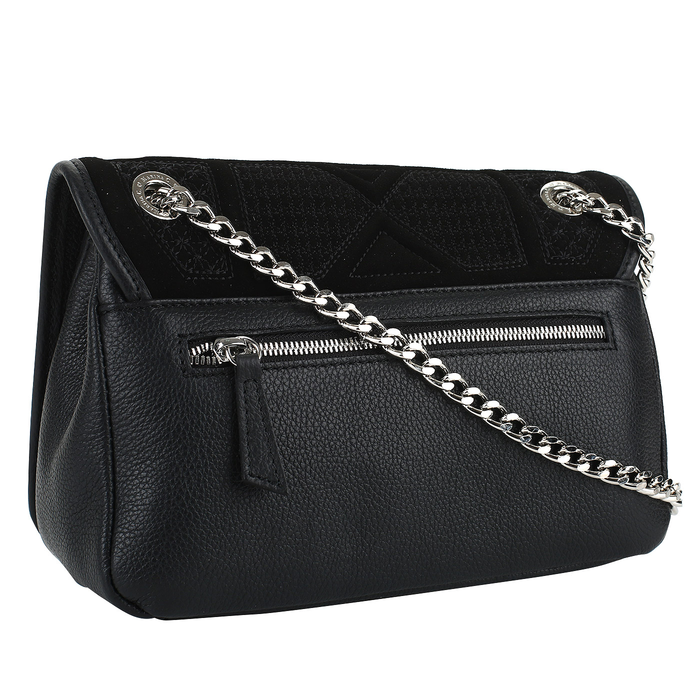 Комбинированная сумочка через плечо Marina Creazioni 