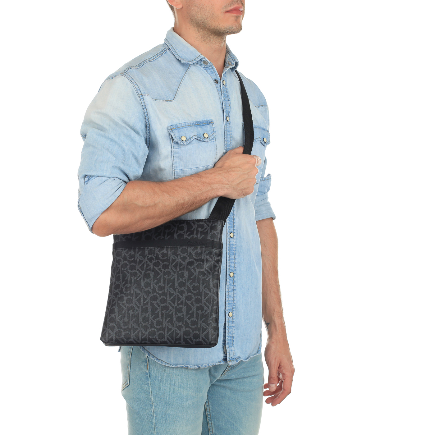 Мужская сумка-планшет на молнии Calvin Klein Jeans CK