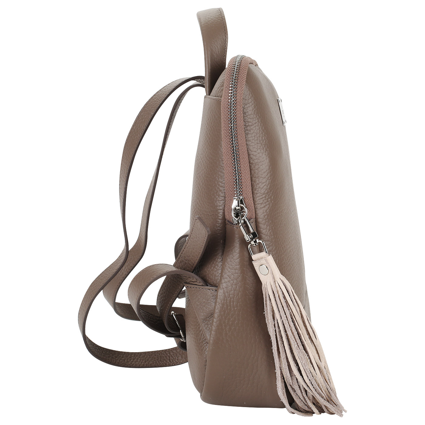 Серо-коричневый рюкзак с брелоком Chatte Lion