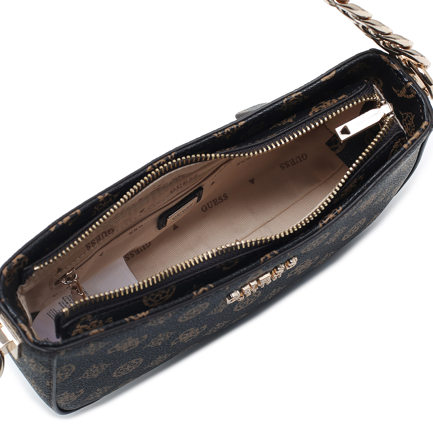 Сумка с ручкой-цепью Guess Evelune