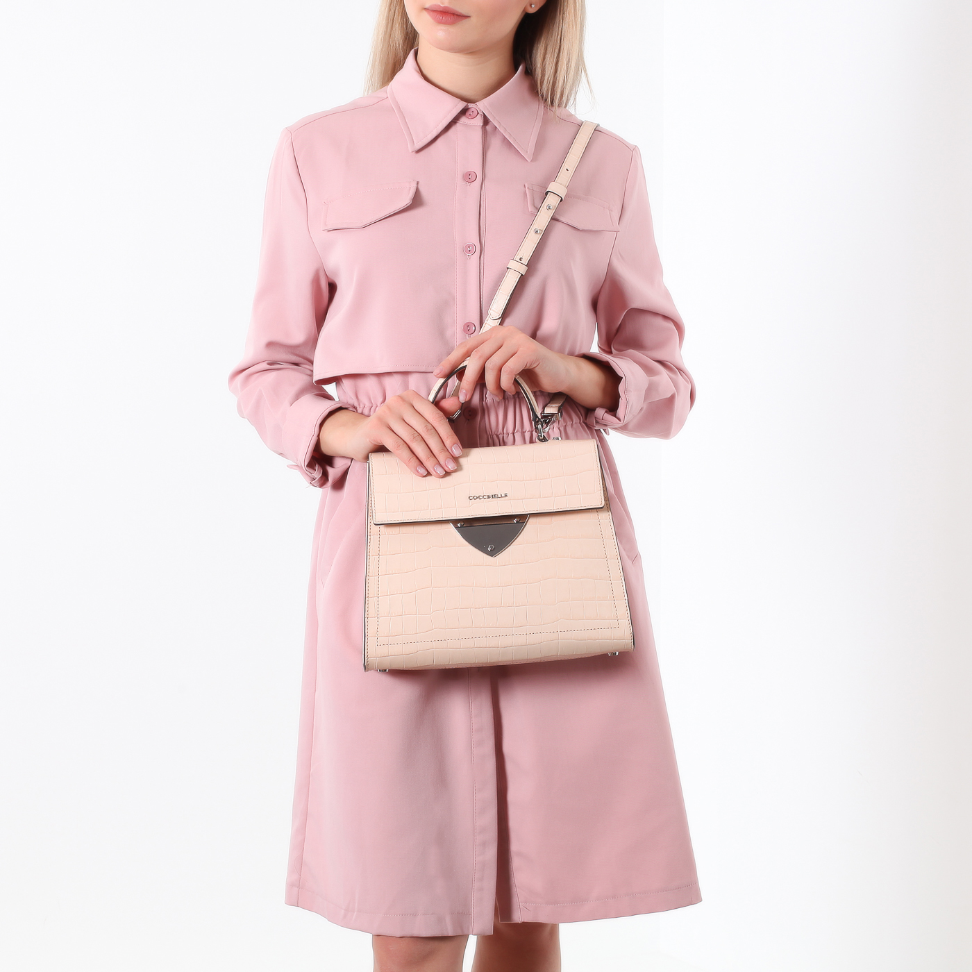 Сумка с плечевым ремешком Coccinelle B14 Croco