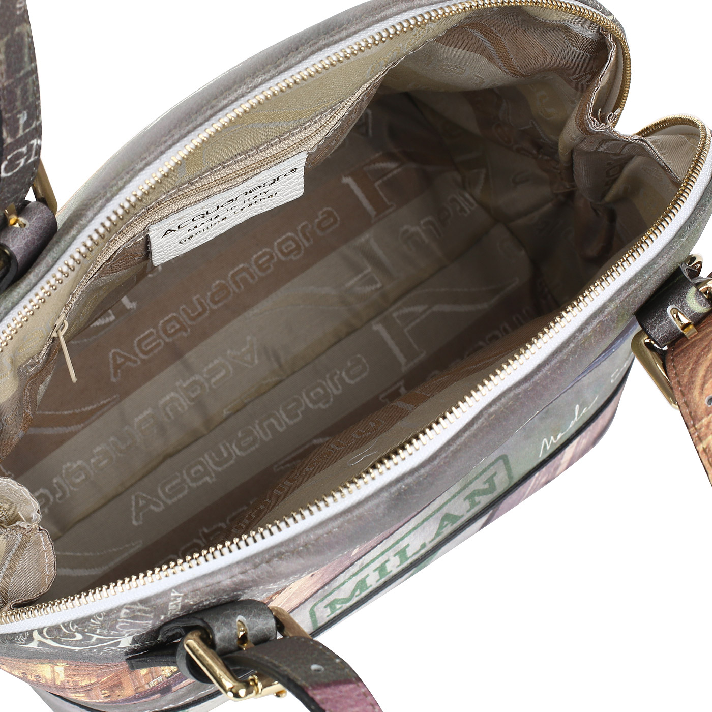 Сумка на двойной молнии Acquanegra Milan