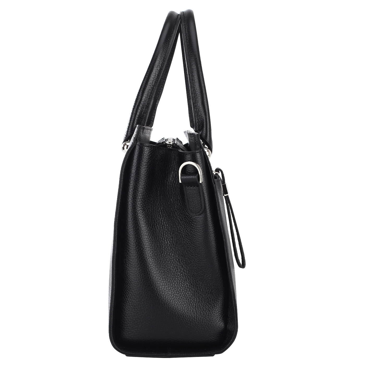 Черная кожаная сумка Chatte Marseille