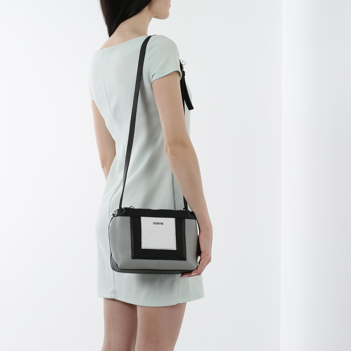 Сумка из зернистой кожи Chatte Dijon