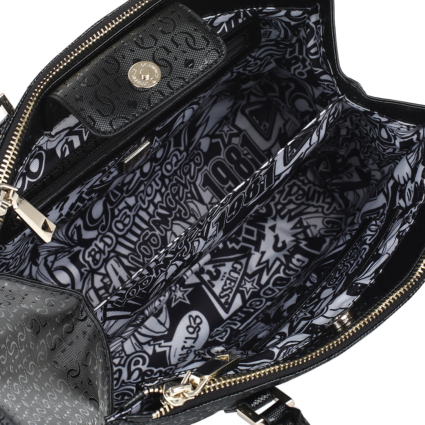 Стеганая сумка с тремя отделами Guess Tabbi