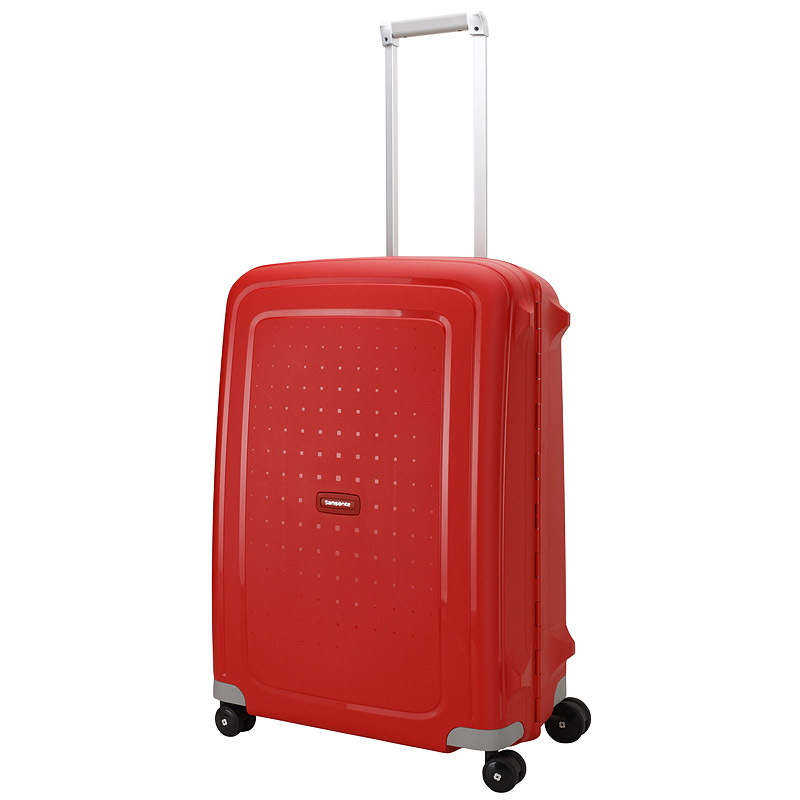 Samsonite Вместительный чемодан из красного полипропилена