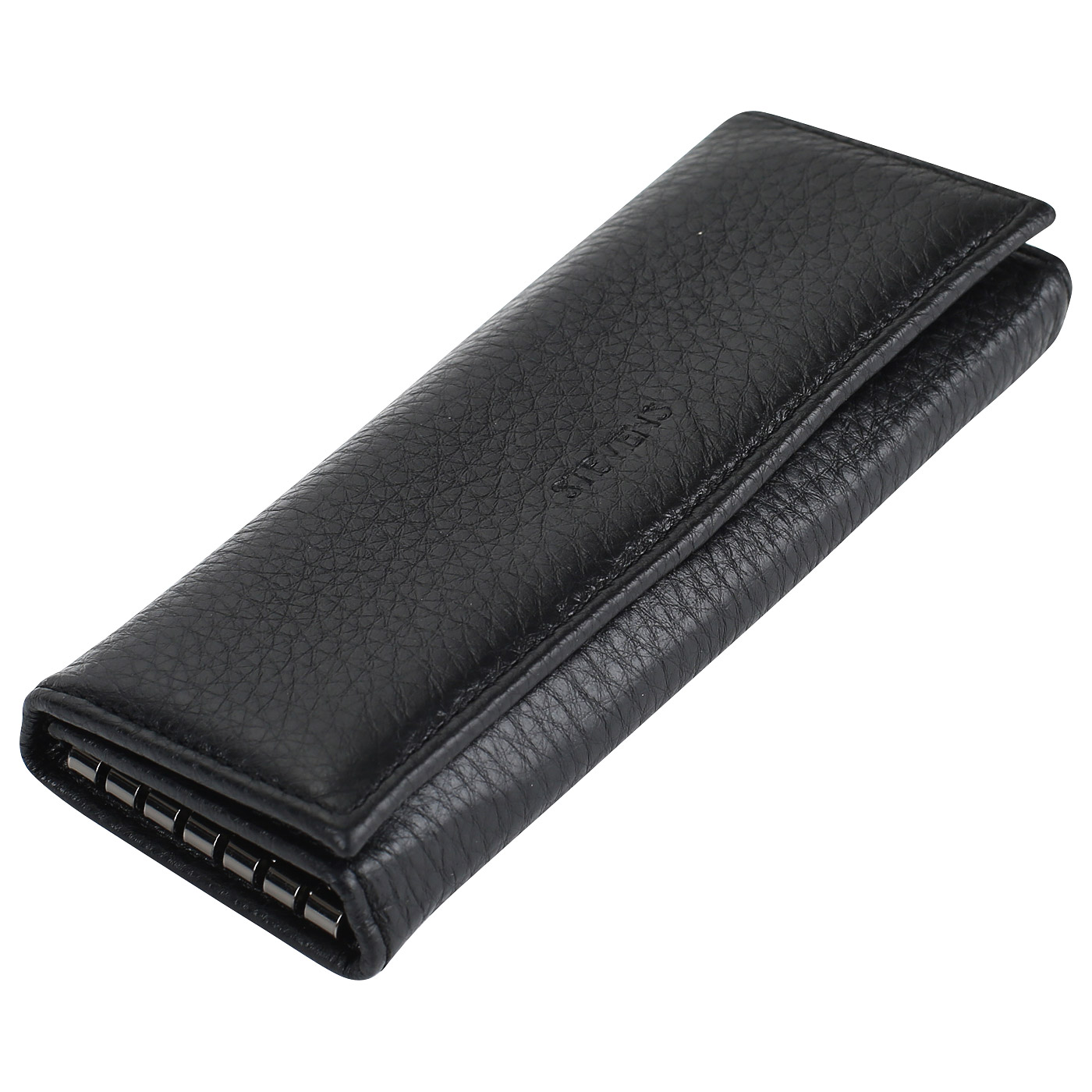 Мужская ключница из черной кожи Stevens 