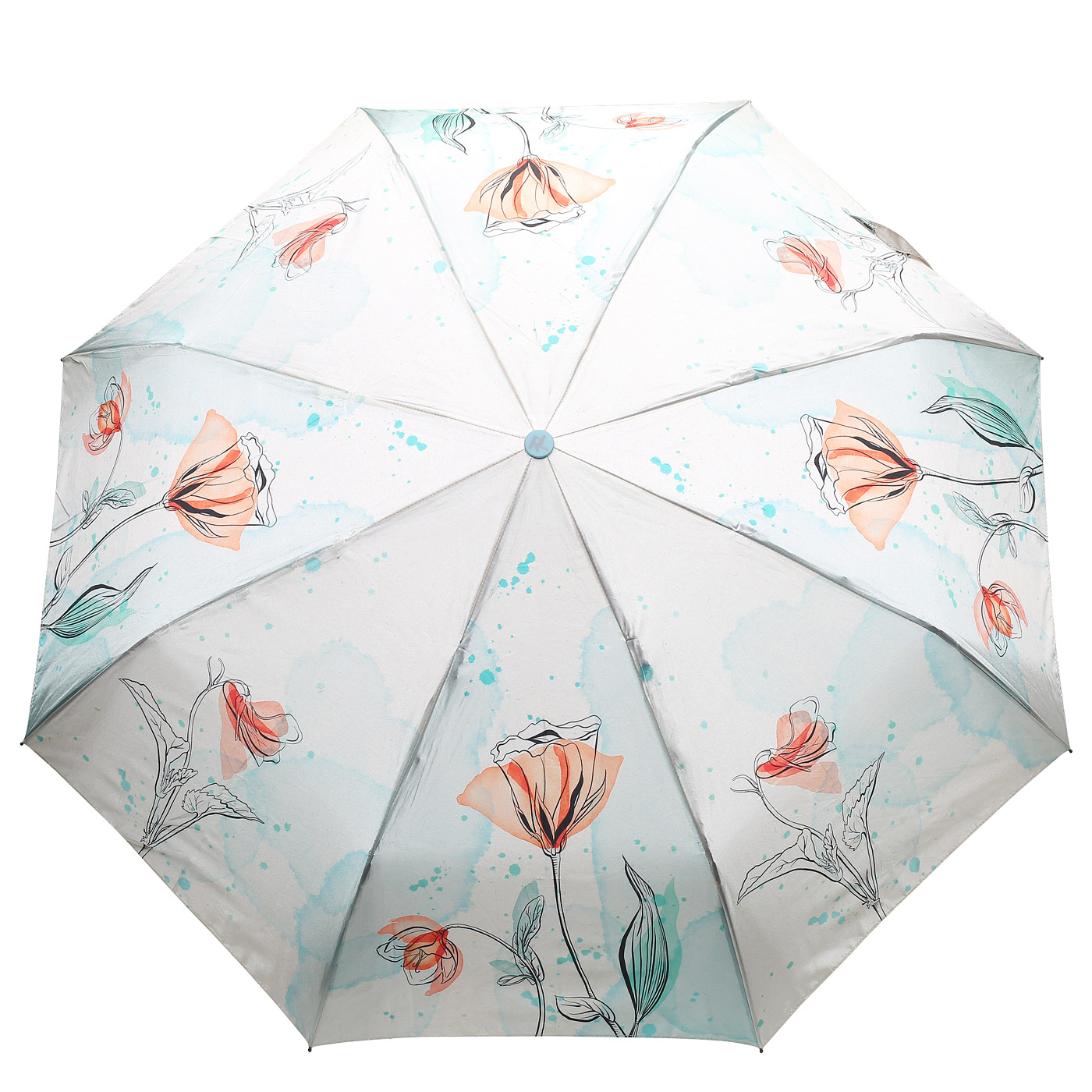 Зонт в три сложения Russian Look 