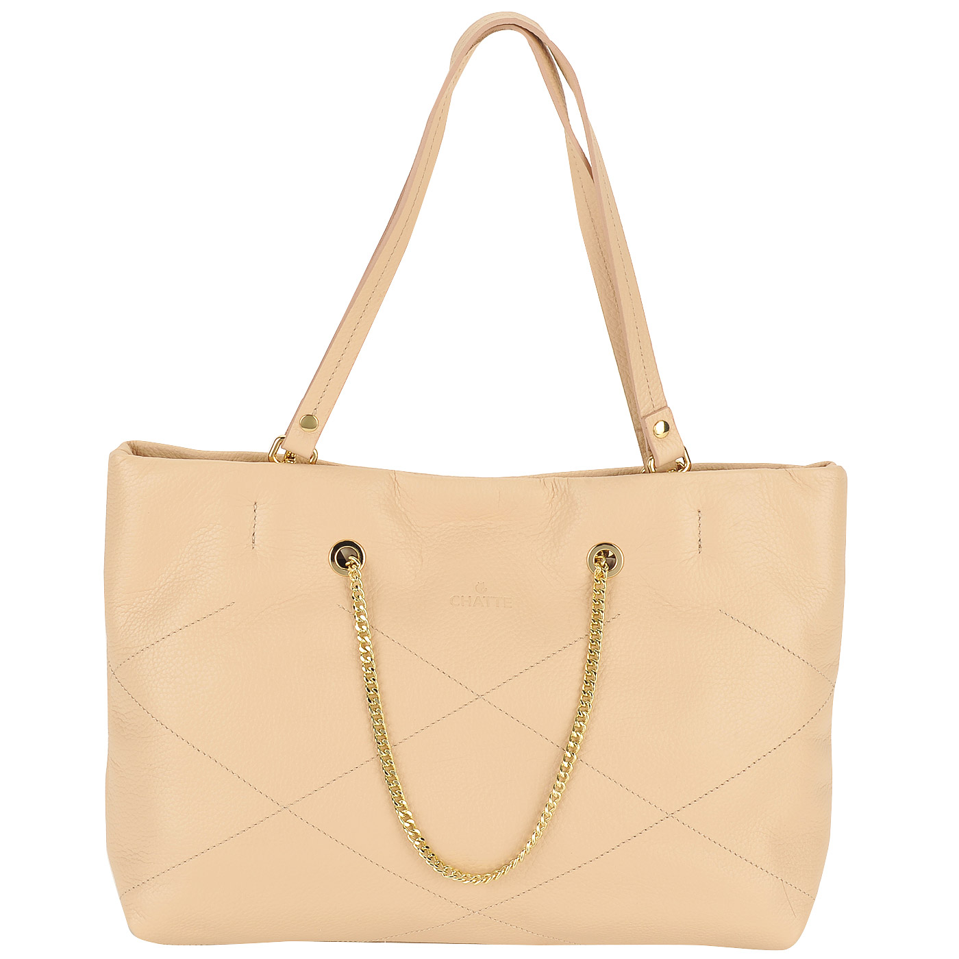 Chatte Вместительная женская сумка из натуральной кожи