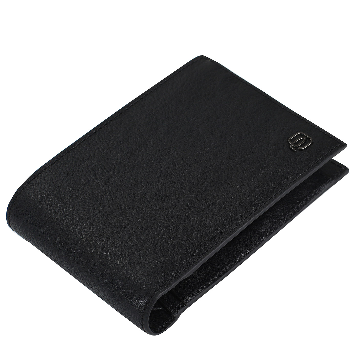 Портмоне из черной натуральной кожи Piquadro Black square