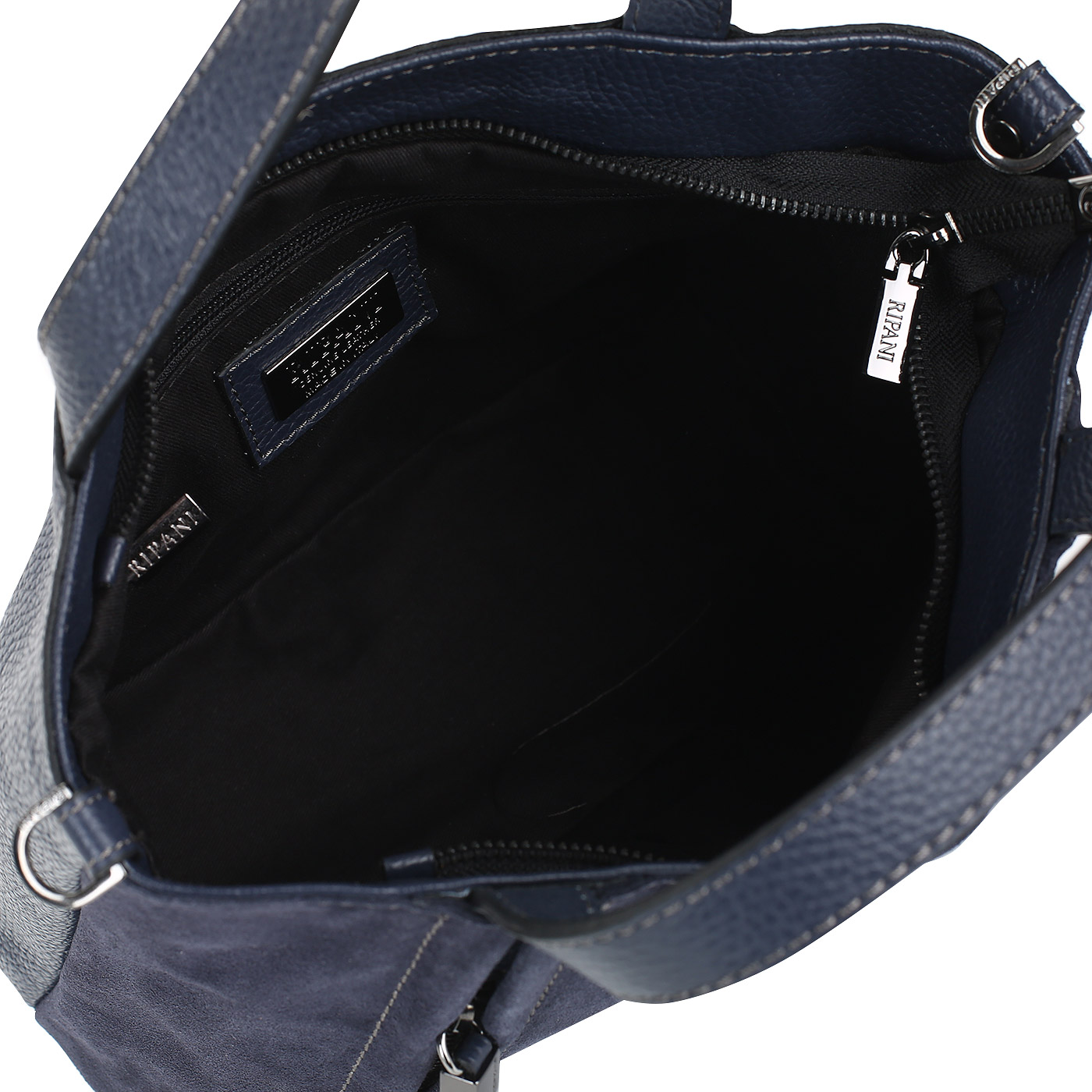 Синяя комбинированная сумка Ripani Clivia