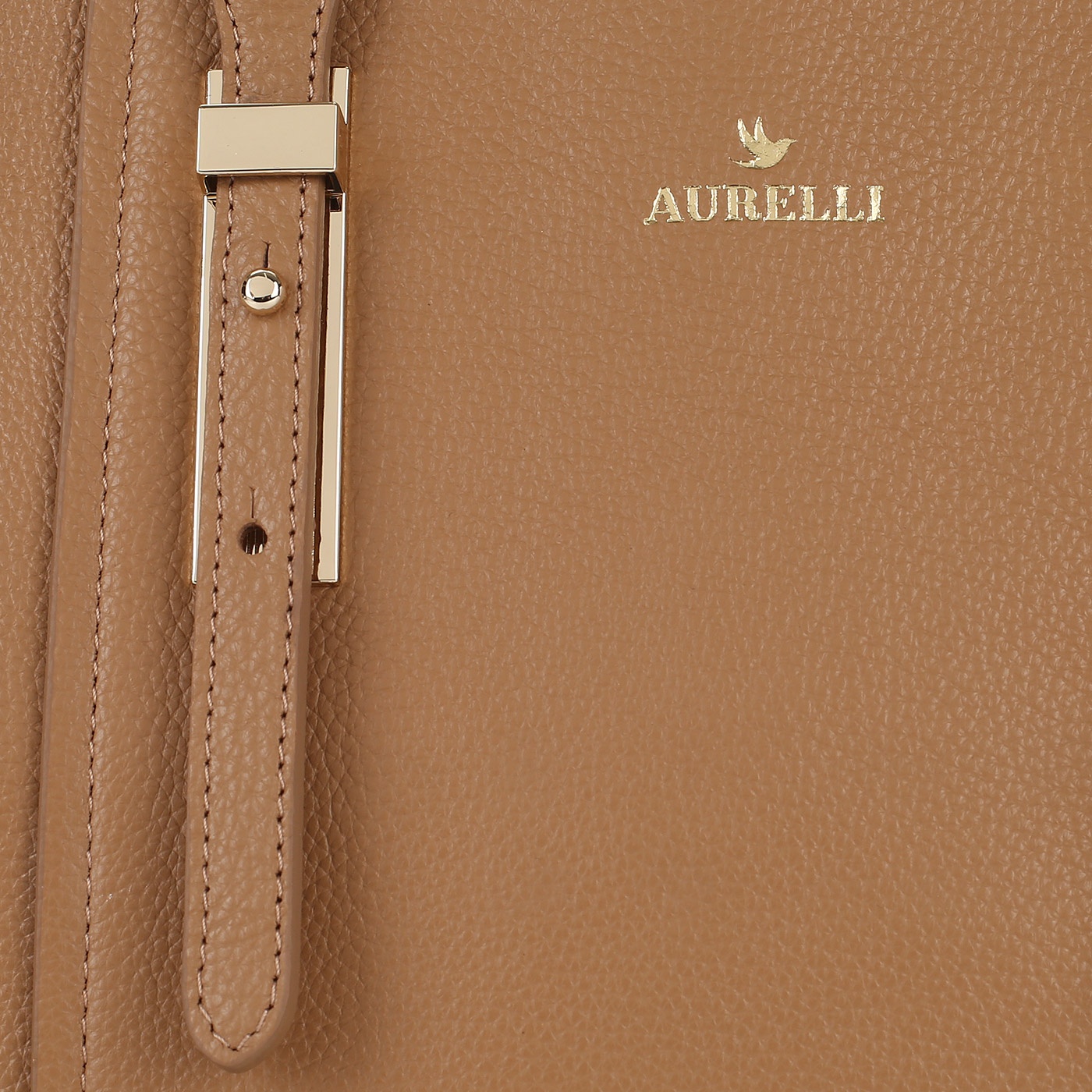 Кожаная сумка-трапеция Aurelli 
