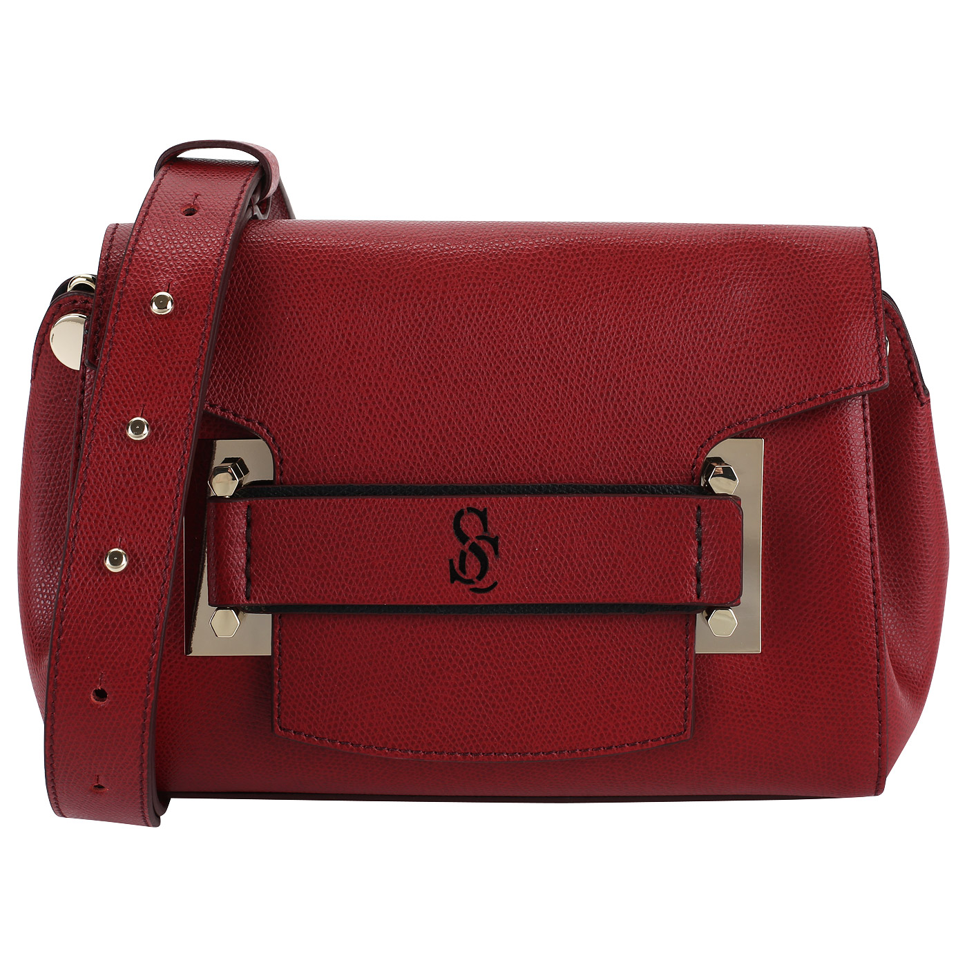 Carlo Salvatelli Красная сумочка с тиснением